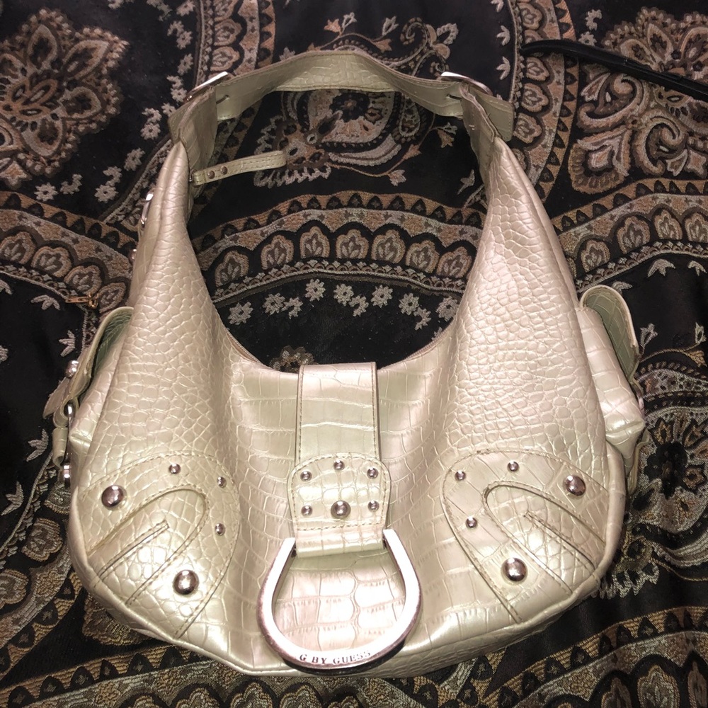 Pearl Colored Guess Purse